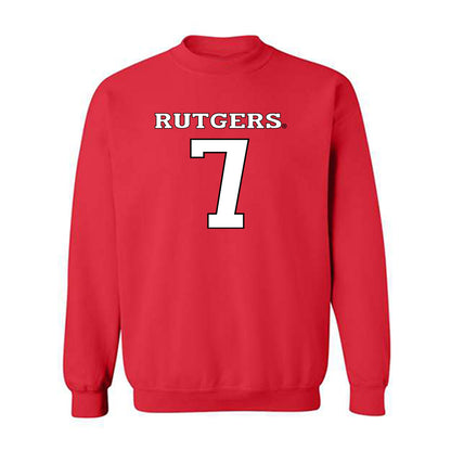 Rutgers - NCAA Softball : Riley Hwang - Replica Shersey Crewneck Sweatshirt-0
