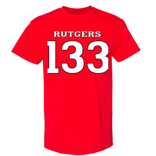 Rutgers - NCAA Wrestling : Brett Ungar - Replica Shersey T-Shirt-0