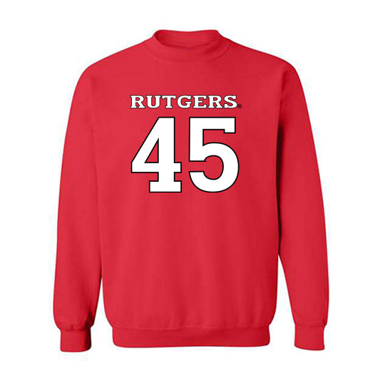 Rutgers - NCAA Football : Shawn Purcell - Replica Shersey Crewneck Sweatshirt-0