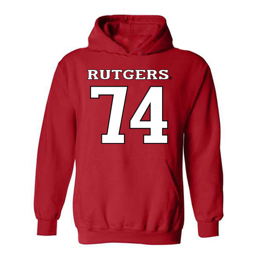 Rutgers - NCAA Football : Moshood Giwa - Replica Shersey Hooded Sweatshirt-0