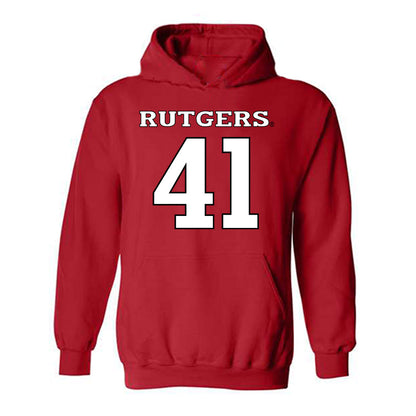 Rutgers - NCAA Football : Riley Wingate - Replica Shersey Hooded Sweatshirt-0