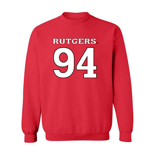 Rutgers - NCAA Football : Jdan Burnett - Replica Shersey Crewneck Sweatshirt-0