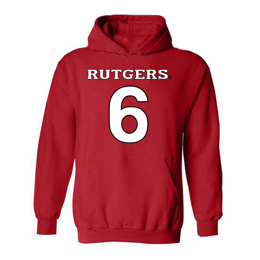 Rutgers - NCAA Football : Abram Wright - Replica Shersey Hooded Sweatshirt-0