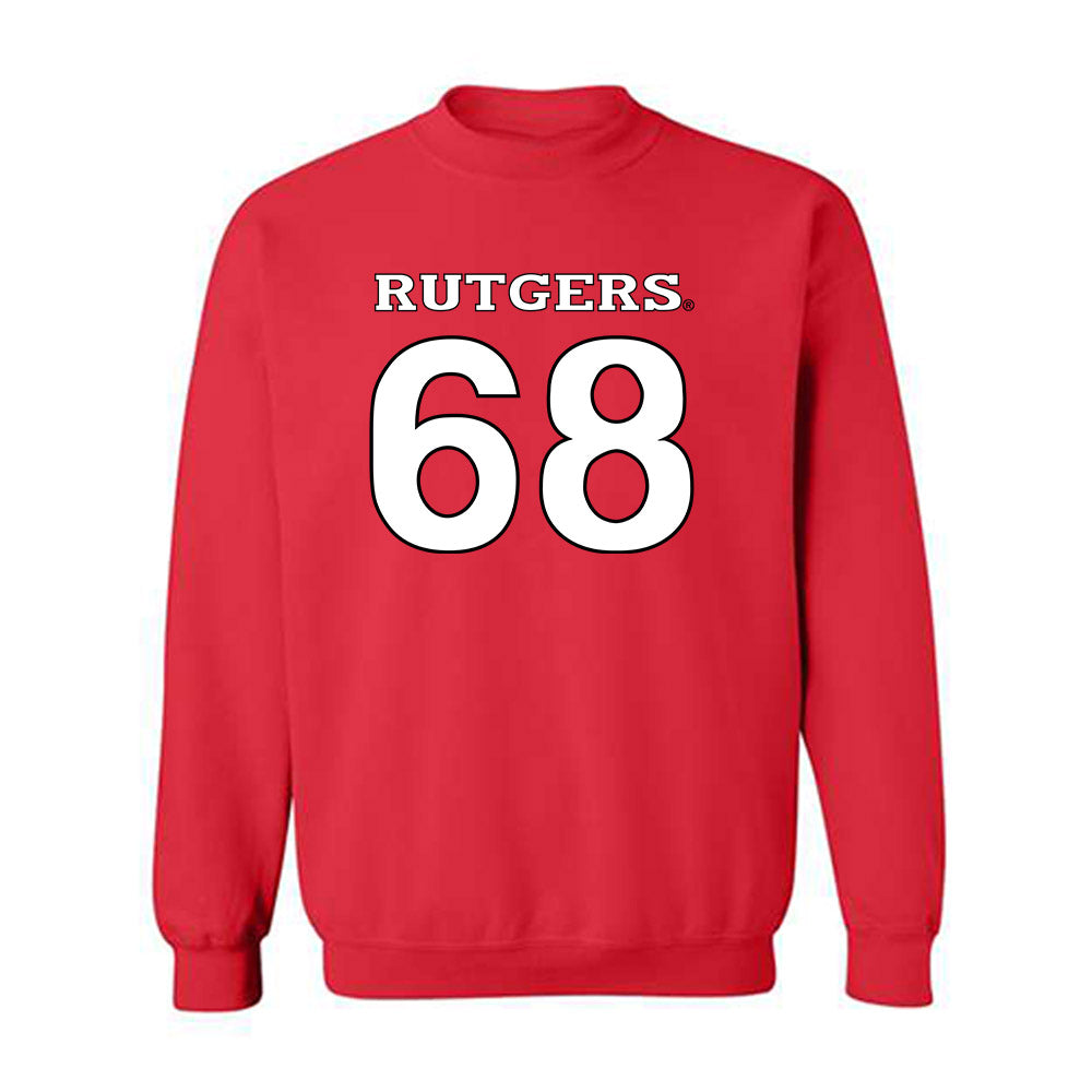 Rutgers - NCAA Football : Ryder Langsdale - Replica Shersey Crewneck Sweatshirt-0