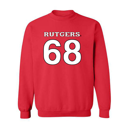 Rutgers - NCAA Football : Ryder Langsdale - Replica Shersey Crewneck Sweatshirt-0