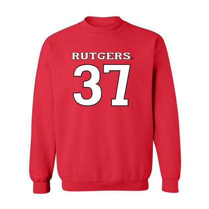 Rutgers - NCAA Football : RJ Wortman Jr - Replica Shersey Crewneck Sweatshirt-0