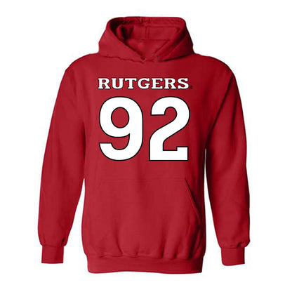 Rutgers - NCAA Football : Jermaine Polk - Replica Shersey Hooded Sweatshirt-0