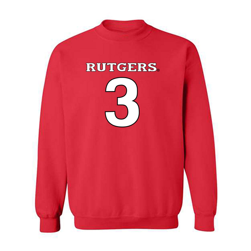 Rutgers - NCAA Women's Soccer : Lilia Calvert - Replica Shersey Crewneck Sweatshirt-0