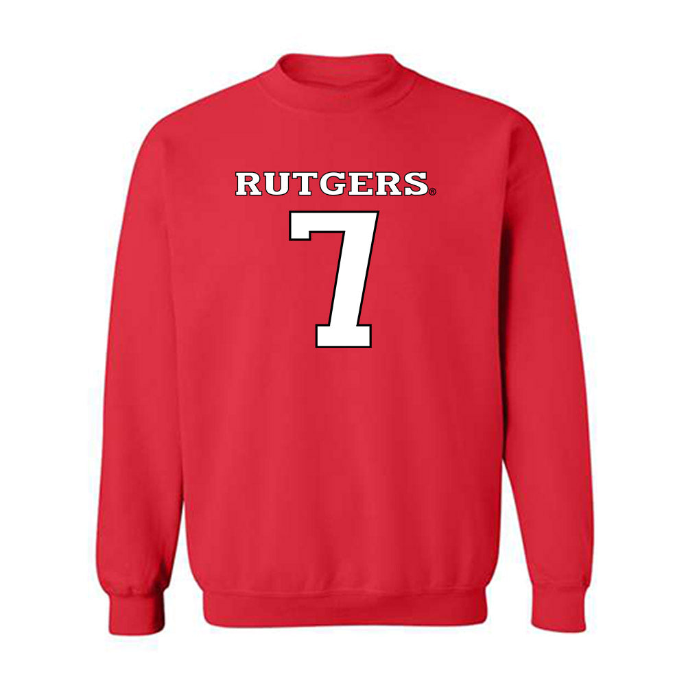 Rutgers - NCAA Women's Soccer : Kennedi Cotter - Replica Shersey Crewneck Sweatshirt-0