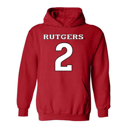 Rutgers - NCAA Football : Moses Walker - Replica Shersey Hooded Sweatshirt-0