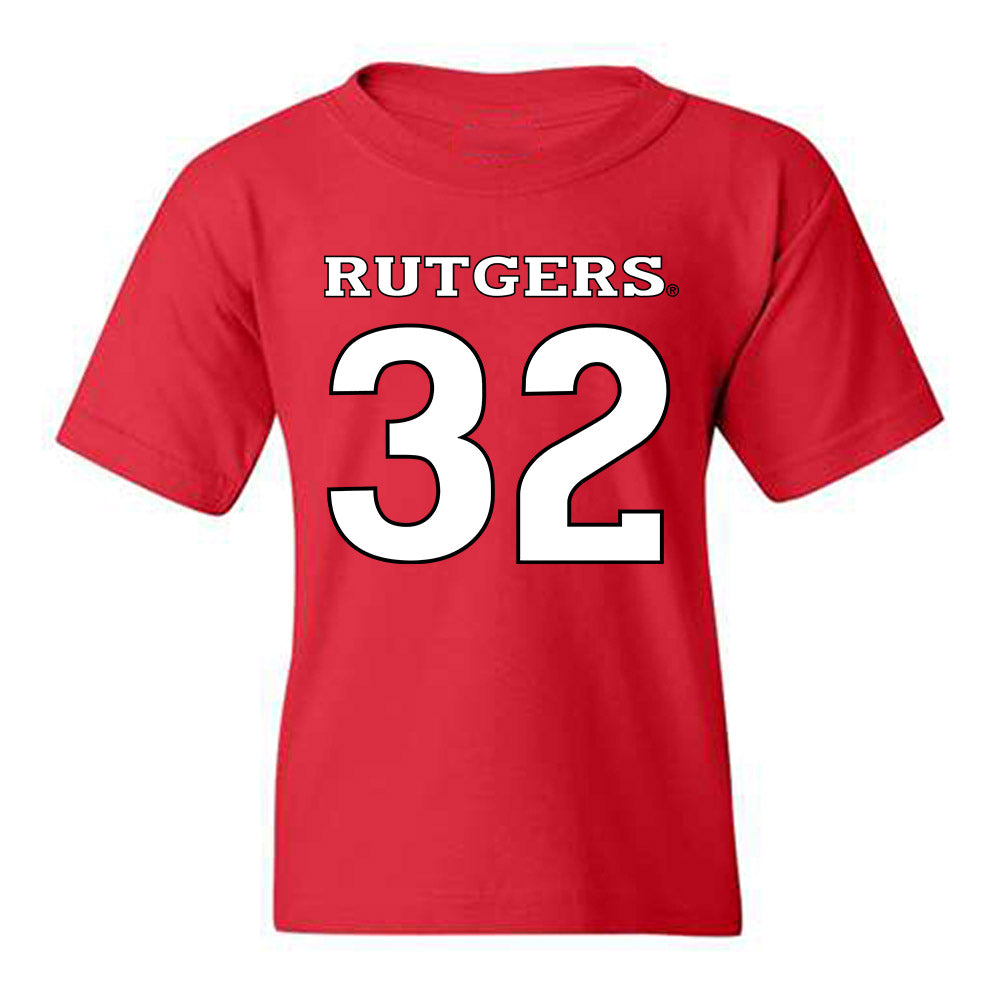 Rutgers - NCAA Men's Basketball : Christian Gurdak - Replica Shersey Youth T-Shirt-0