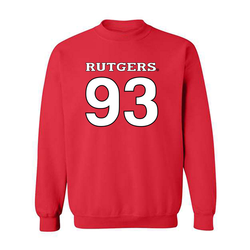 Rutgers - NCAA Football : Jack Scullion - Replica Shersey Crewneck Sweatshirt-0