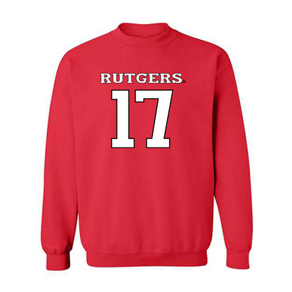 Rutgers - NCAA Football : Xavier Stearn - Replica Shersey Crewneck Sweatshirt-0
