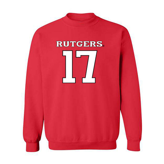 Rutgers - NCAA Football : Xavier Stearn - Replica Shersey Crewneck Sweatshirt-0