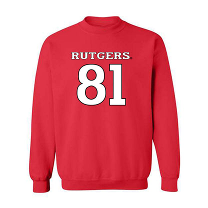Rutgers - NCAA Football : DJ Howerton - Replica Shersey Crewneck Sweatshirt-0