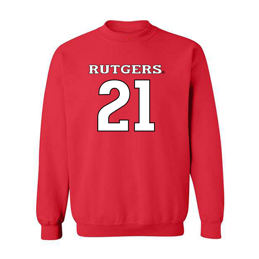 Rutgers - NCAA Men's Lacrosse : Duke Richman - Replica Shersey Crewneck Sweatshirt-0