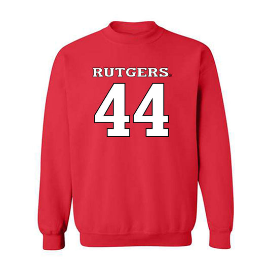 Rutgers - NCAA Women's Basketball : Janae Walker - Replica Shersey Crewneck Sweatshirt-0