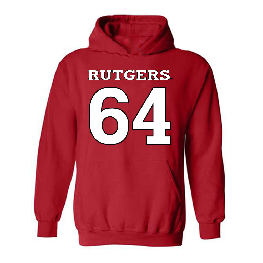 Rutgers - NCAA Football : Joshua Blackston - Replica Shersey Hooded Sweatshirt-0