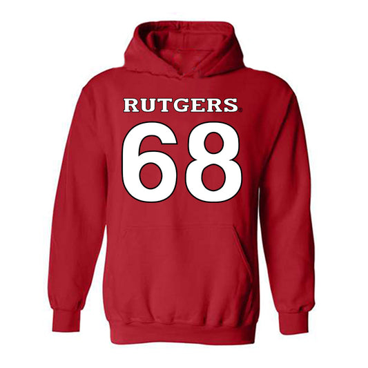 Rutgers - NCAA Football : Matthew Murri - Replica Shersey Hooded Sweatshirt-0
