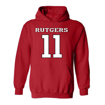 Rutgers - NCAA Football : Steven Murray - Replica Shersey Hooded Sweatshirt-0