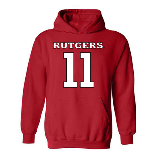 Rutgers - NCAA Football : Steven Murray - Replica Shersey Hooded Sweatshirt-0