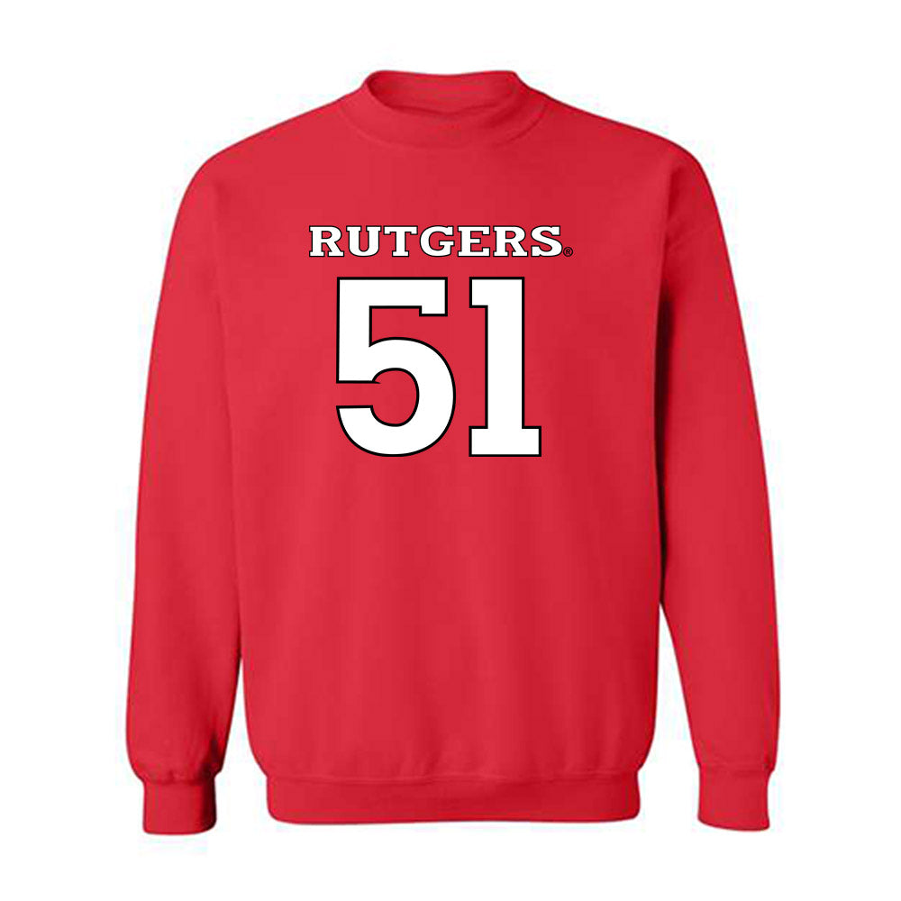 Rutgers - NCAA Football : Raymond Giacobbe - Replica Shersey Crewneck Sweatshirt-0