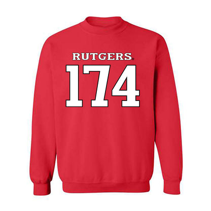 Rutgers - NCAA Wrestling : Nate Blanchette - Replica Shersey Crewneck Sweatshirt-0