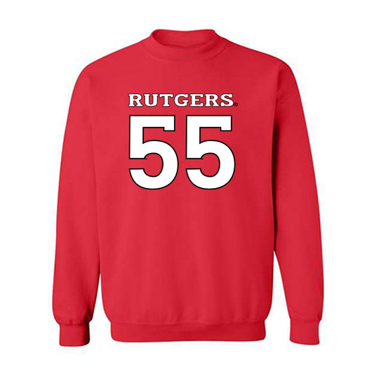 Rutgers - NCAA Football : Zaire Angoy - Replica Shersey Crewneck Sweatshirt-0