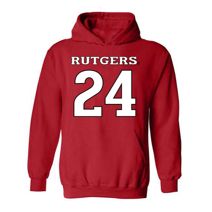 Rutgers - NCAA Football : Benjamin Rothhaar - Replica Shersey Hooded Sweatshirt-0