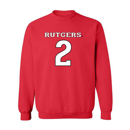 Rutgers - NCAA Men's Soccer : Simon Gorczowski - Replica Shersey Crewneck Sweatshirt-0
