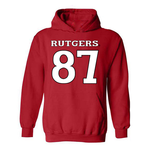 Rutgers - NCAA Football : Monte Keener - Replica Shersey Hooded Sweatshirt-0