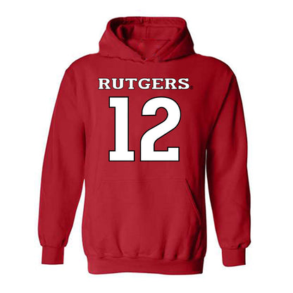 Rutgers - NCAA Women's Volleyball : Brooke Baldwin - Replica Shersey Hooded Sweatshirt-0