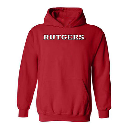 Rutgers - NCAA Women's Rowing : Manvi Tripathi - Replica Shersey Hooded Sweatshirt-0
