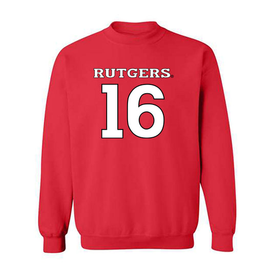 Rutgers - NCAA Women's Field Hockey : Samantha Arnold - Replica Shersey Crewneck Sweatshirt-0