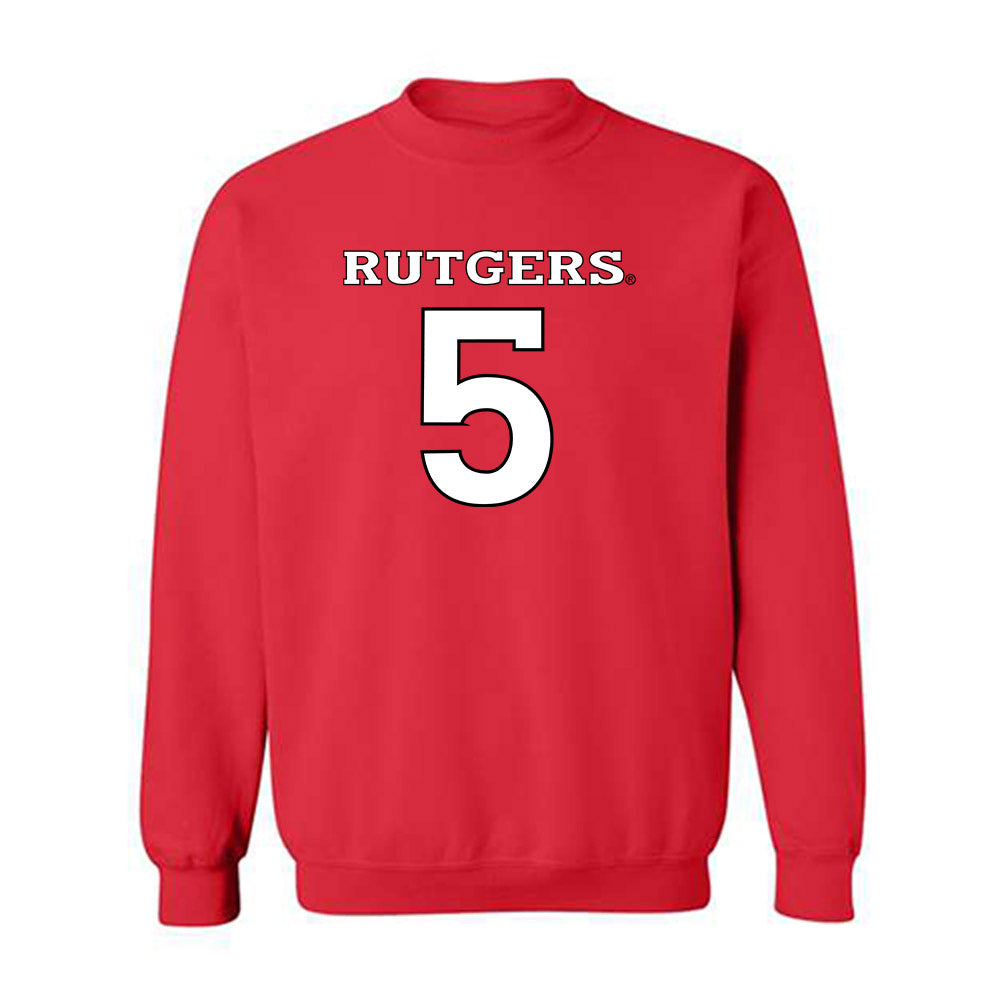 Rutgers - NCAA Football : Bradlee Jones - Replica Shersey Crewneck Sweatshirt-0