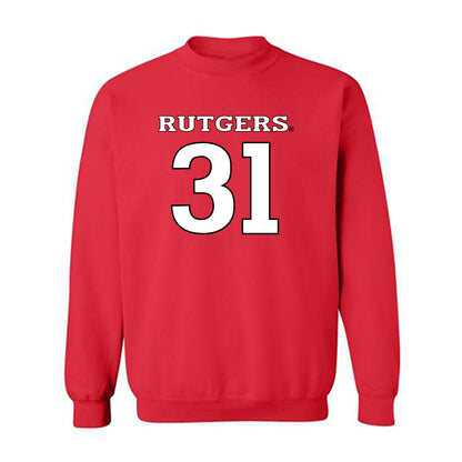 Rutgers - NCAA Football : Sebastian Cruz - Replica Shersey Crewneck Sweatshirt-0