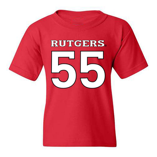 Rutgers - NCAA Men's Lacrosse : Charlie McCullough - Replica Shersey Youth T-Shirt-0