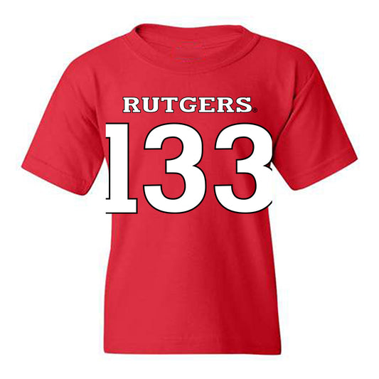 Rutgers - NCAA Wrestling : Brett Ungar - Replica Shersey Youth T-Shirt-0