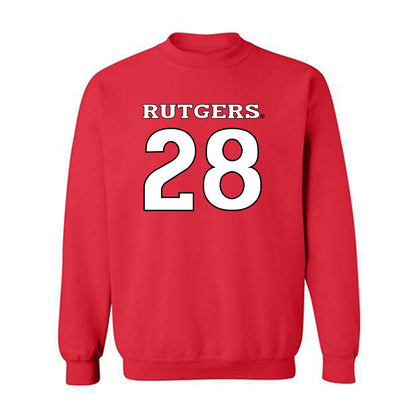 Rutgers - NCAA Softball : Rachel Millan - Replica Shersey Crewneck Sweatshirt-0