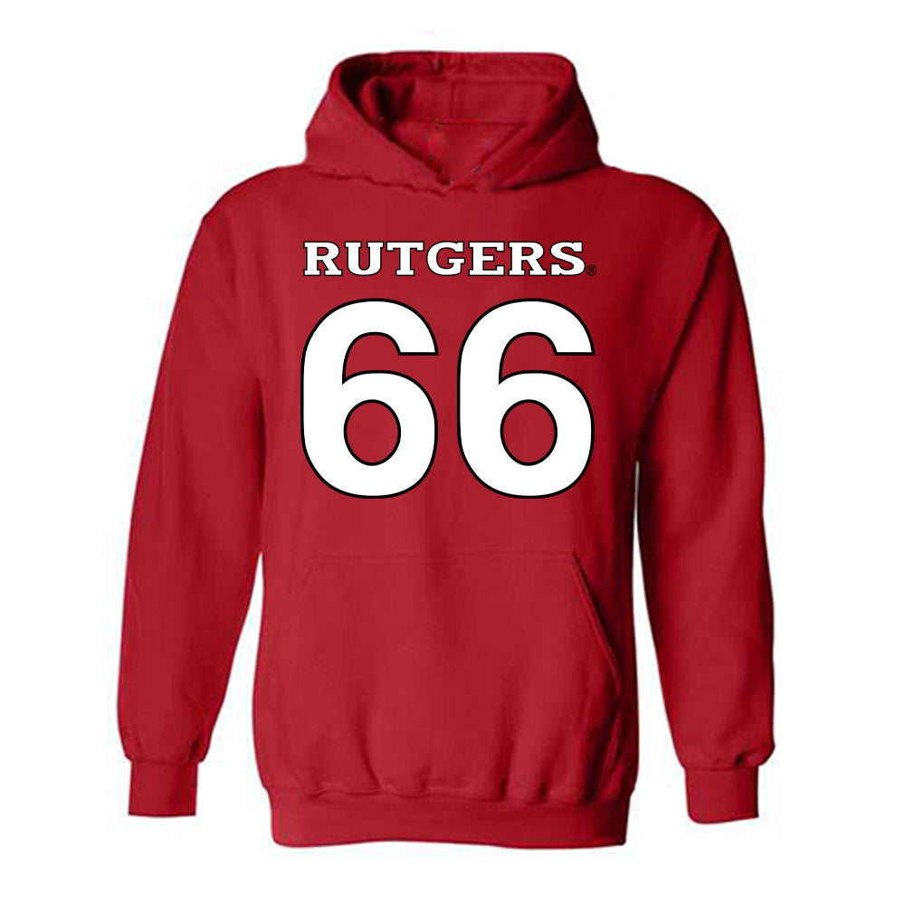 Rutgers - NCAA Football : Donovan Johnson - Replica Shersey Hooded Sweatshirt-0