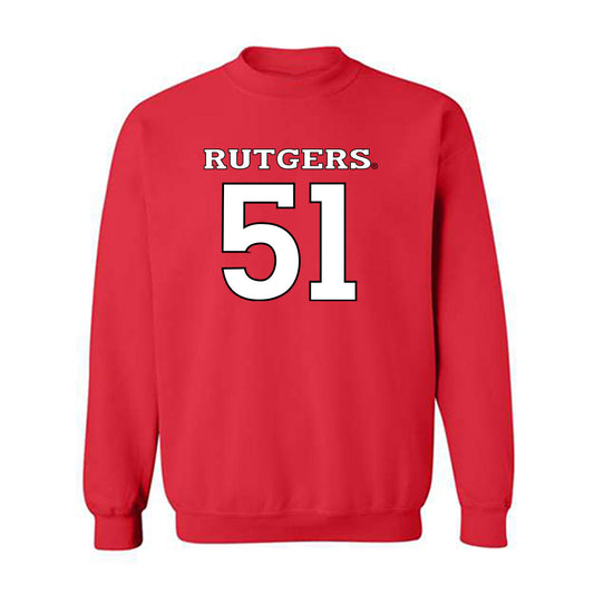 Rutgers - NCAA Football : Raymond Giacobbe - Replica Shersey Crewneck Sweatshirt-0