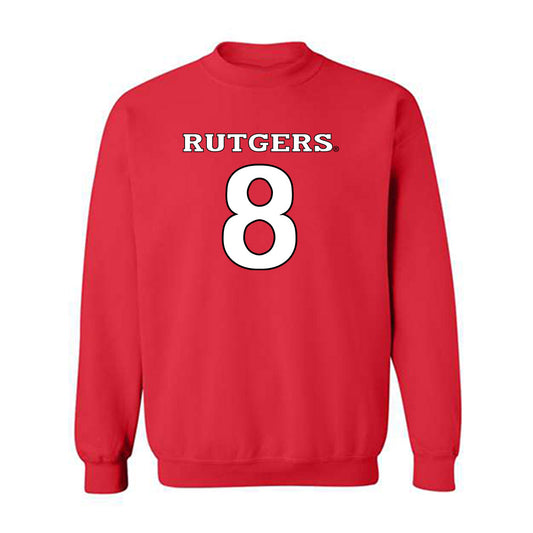 Rutgers - NCAA Football : Wydeek Collier-Johnson - Replica Shersey Crewneck Sweatshirt-0