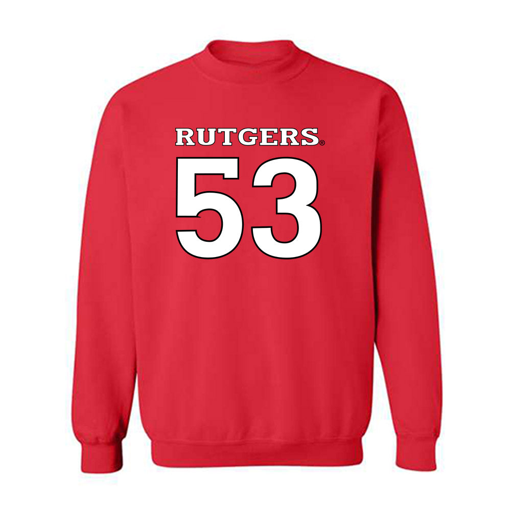 Rutgers - NCAA Football : Hank Zilinskas - Replica Shersey Crewneck Sweatshirt-0