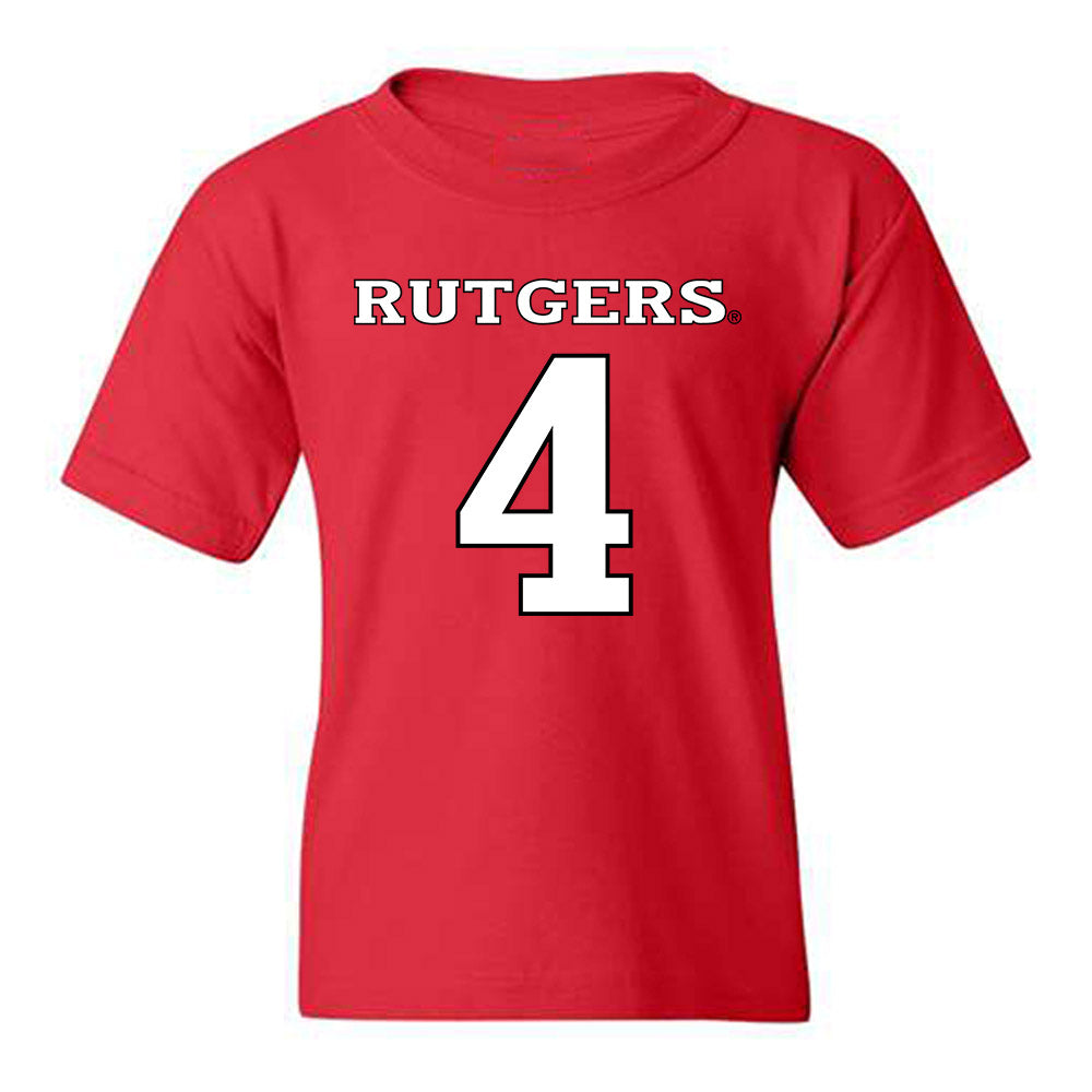 Rutgers - NCAA Softball : Charleigh Schuettler - Replica Shersey Youth T-Shirt-0