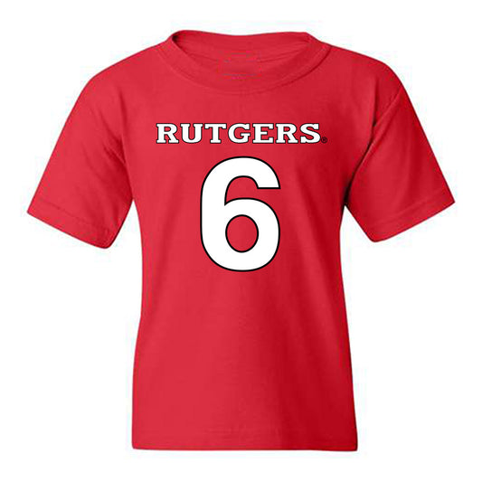 Rutgers - NCAA Women's Volleyball : Jenna DeLaMater - Replica Shersey Youth T-Shirt-0