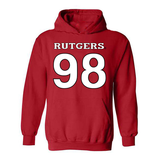 Rutgers - NCAA Football : Braxton Kyle - Replica Shersey Hooded Sweatshirt-0