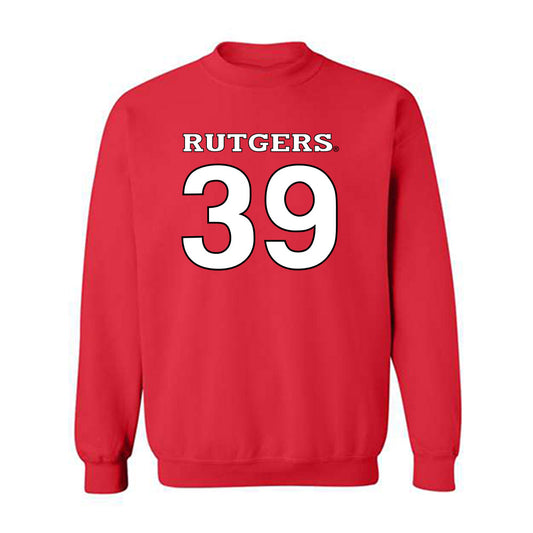 Rutgers - NCAA Baseball : Zachary Gleason - Replica Shersey Crewneck Sweatshirt-0