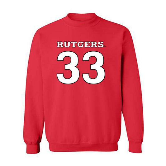 Rutgers - NCAA Football : John Insinga - Replica Shersey Crewneck Sweatshirt-0