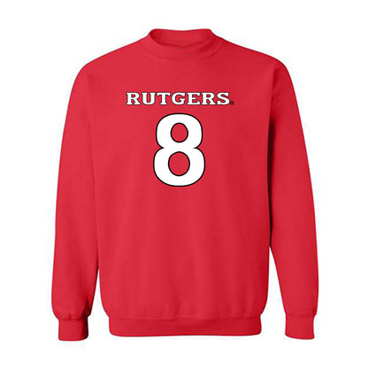 Rutgers - NCAA Football : Wydeek Collier-Johnson - Replica Shersey Crewneck Sweatshirt-0