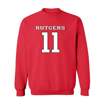 Rutgers - NCAA Football : Malachi Davis - Replica Shersey Crewneck Sweatshirt-0
